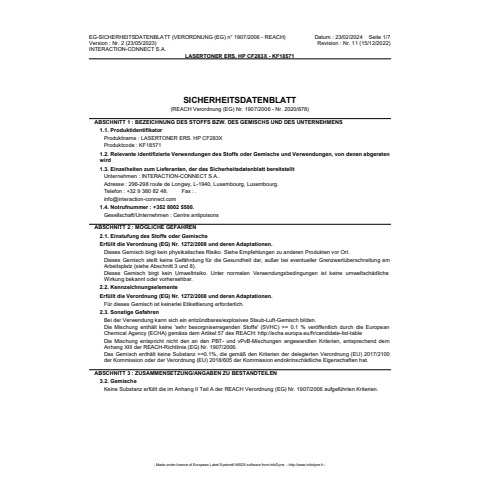Toner Q-Connect rigenerato HP CF283X (83X) nero - KF18571